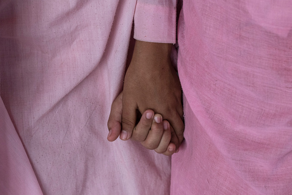 Buddhist Nuns Holding Hands