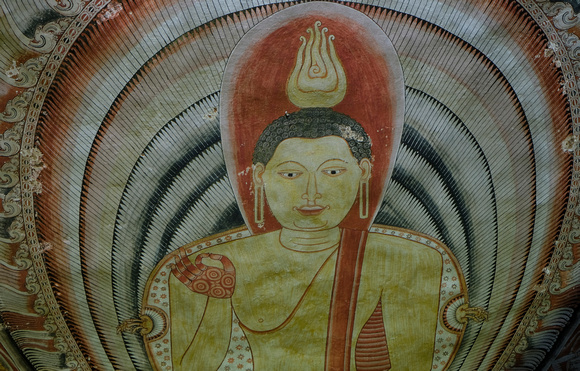 Buddha Fresco, Dambulla, Sri Lanka