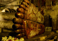 Ancient Golden Feet of Buddha