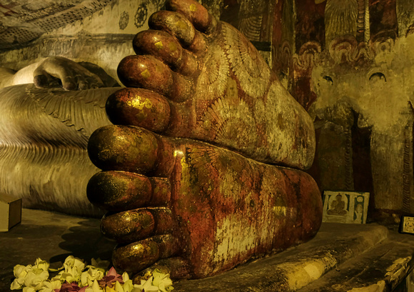 Ancient Golden Feet of Buddha